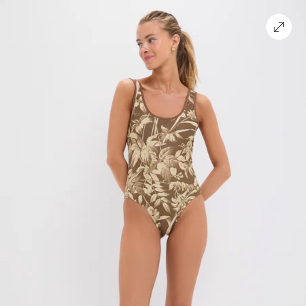 Floral Brown Women's One Piece Swimsuit